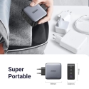 UGREEN Nexode 100W seinälataja, 3x USB-C + USB-A, GaN, Power Delivery, taittuva pistoke