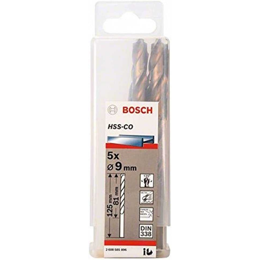 Italeri Bosch Metallikierrepuukkoharjo HSS-Co, DIN 338, 9.0mm (5 kappaletta, pakka)