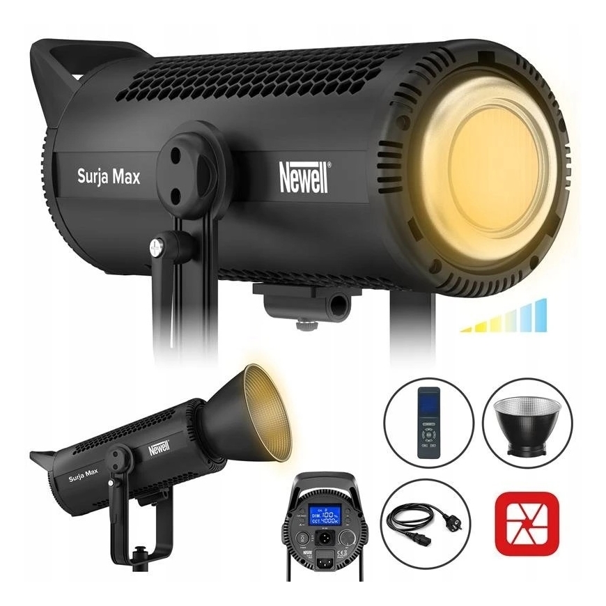 Apšvietimo Įranga - Newell Surja Max 500 450W LED, 2700K-6500K, CRI 96+ – 2