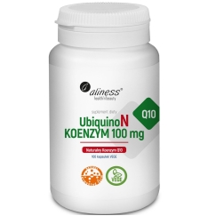 ALINESS 100% UbiquinoN Luonnollinen Koentsyymi Q10 100 mg – ravintolisä – 100 kapselia