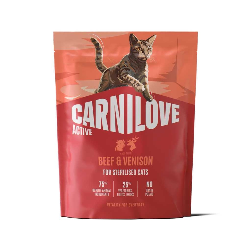 CARNILOVE Carnilove kassitoit Active Sterilised veis ja hirv 0,4 kg