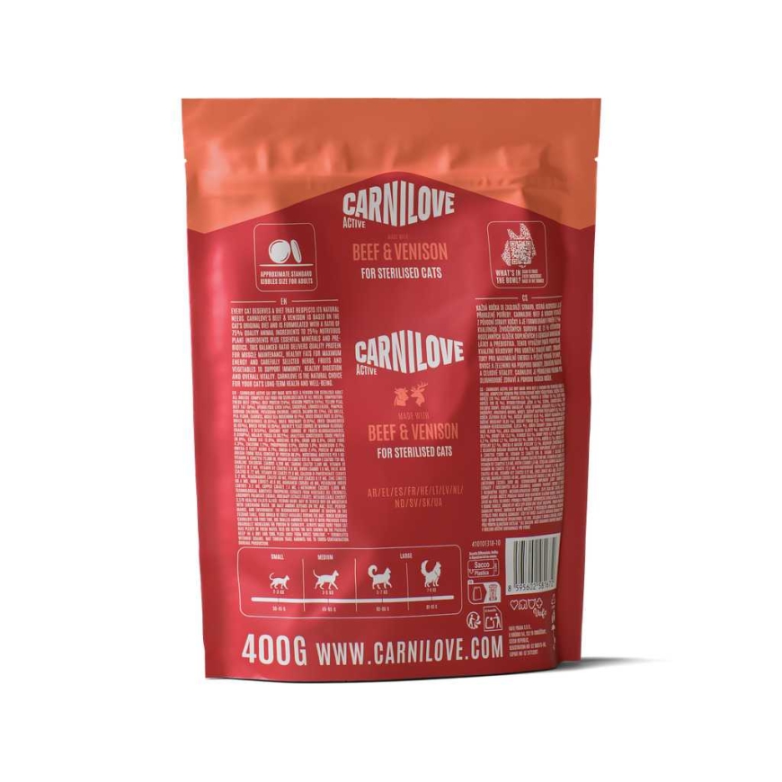 CARNILOVE Carnilove Cat Active Sterilised Beef & Venison 0,4 kg – 2