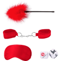 Ouch By Shots Ach! Įvadinis Bondage Kit 2 - Raudona Ouch By Shots Ach! Įvadinis Bondage Kit 2 - Raudona