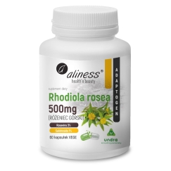 ALINESS Rhodiola rosea 500 mg – uztura bagātinātājs – 60 kapsulas