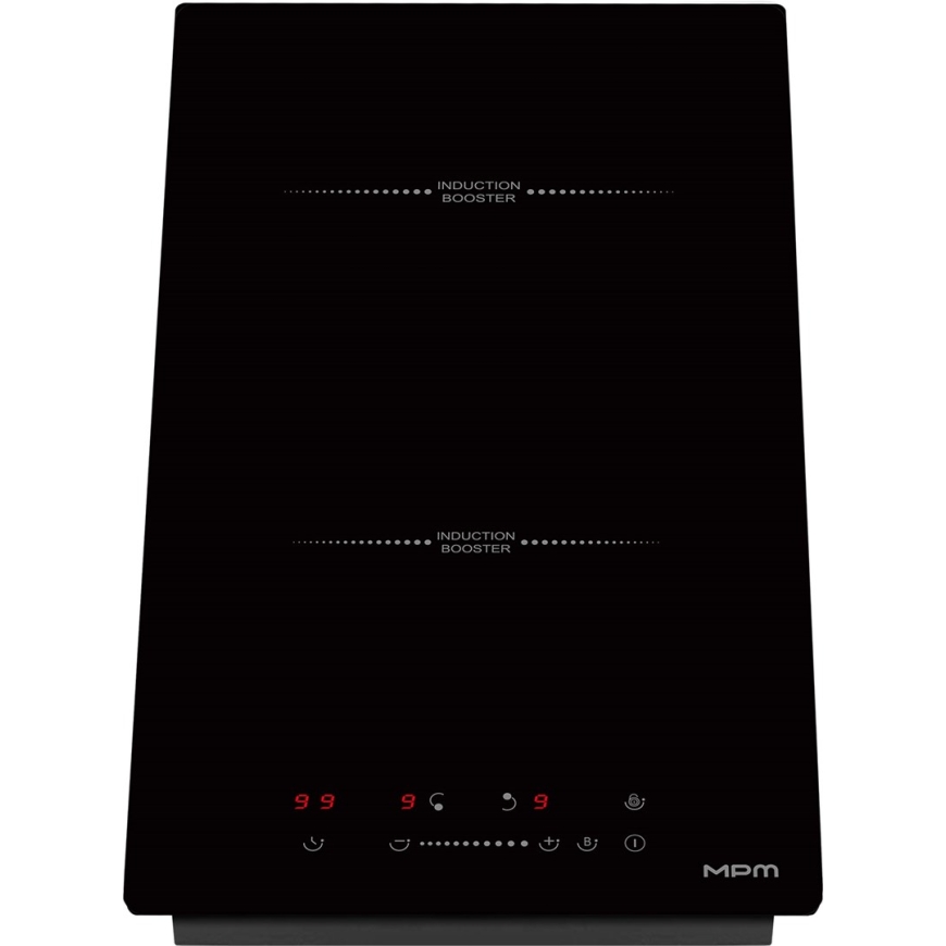 MPM MPM-30-IM-18 keittotaso Musta Integroitu 29 cm Induktiokeittotaso 2 vyöhykettä