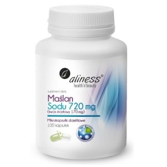 ALINESS Naatriumbutüraat 720 mg (Butüürhape 170 mg) – toidulisand – 100 kapslit