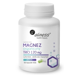 ALINESS Organinis Magnis TRIO 120 mg su B6 (P-5-P) – maisto papildas – 100 kapsulių