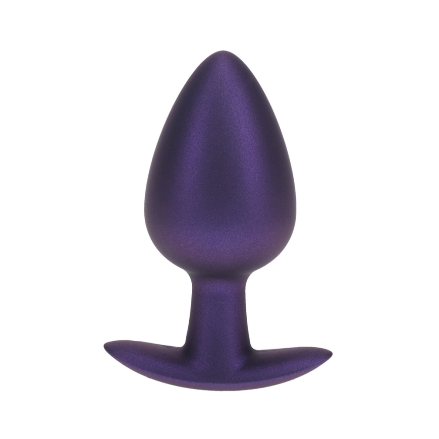 Ouch By Shots Lygus Silicone Anal Plug - Large - 3.5" / 8.9 cm - Metal Violet