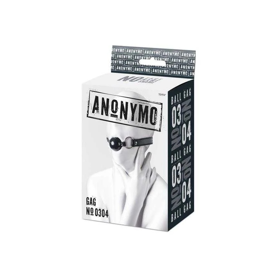 Toyfa Anonymo gag, TPR, must, 64 cm