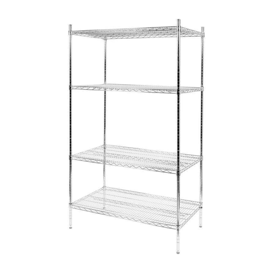Toya Sa Polija Hroma Plaukts, 610 x 1060 mm, atvērtajiem plauktiem, plaukti – 4