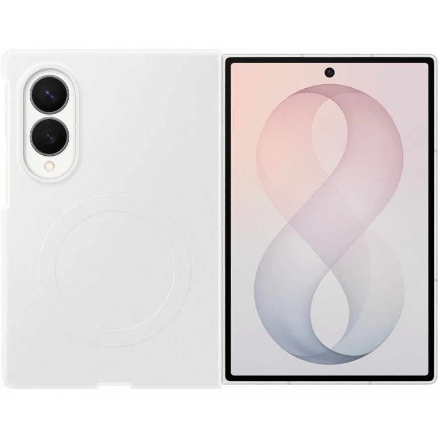 EF971CWE Silikoonne Magnetiline Korpus Samsung Galaxy Fold 8 jaoks, Valge – 3