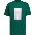 Miesten t-paita adidas Waterfall Graphic vihreä KS2173 (L)