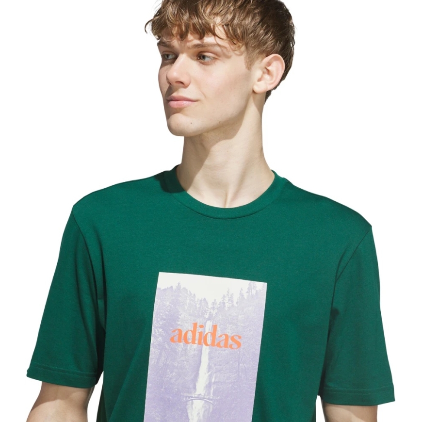 Meeste T-särk adidas Waterfall Graphic roheline KS2173 (L) – 4