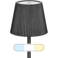 Rebel LED kosketusherkkä pöytälamppu, musta