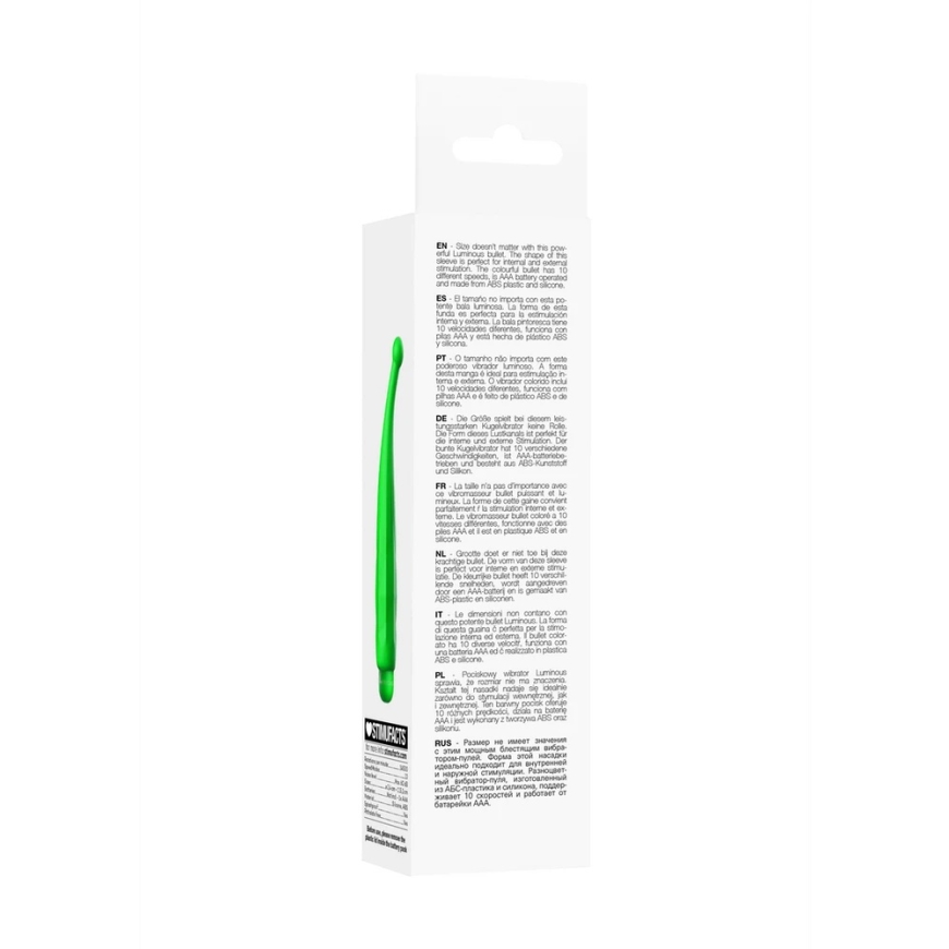 Luminous By Shots Spīdošs bumbu vibratoru ar noapaļotu galu, 10 režīmi – 3