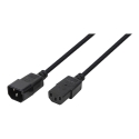 LogiLink CP110 power cable Black 3 m C13 coupler C14 coupler LogiLink CP110 power cable Black 3 m C13 coupler C14 coupler