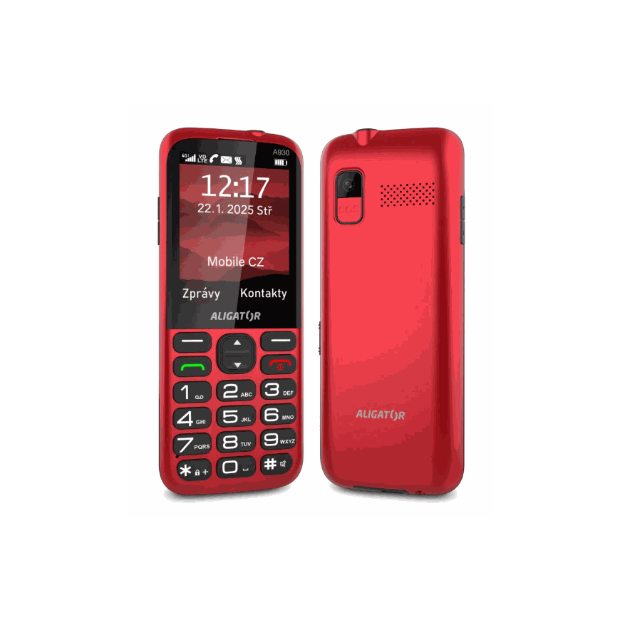 ALIGATOR A930 GPS Raudona – 3