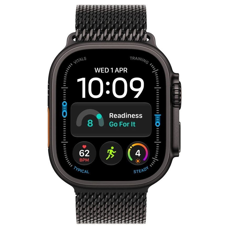 Apple Watch Ultra 4 Cellular 49mm Melnais Titāns Milanese M – 3