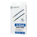 LogiLink 3.5mm - 3.5mm 1m audio cable Blue