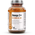 Pharmovit Omega 3 + D3 2000 МЕ + K2 пищевая добавка 60 капсул Pharmovit Omega 3 + D3 2000 МЕ + K2 пищевая добавка 60 капсул