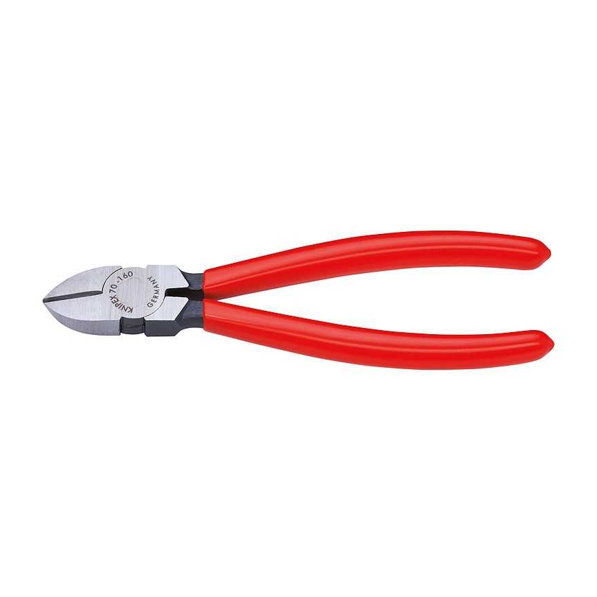 Knipex KNIPEX sivuleikkurit 70 01 160, leikkurit (punaiset, pituus 160mm)