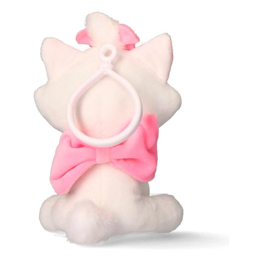 CERDÁ Disney Marie valkoinen 3D pehmolelu ripustimella, laukun koriste 13 cm – 2