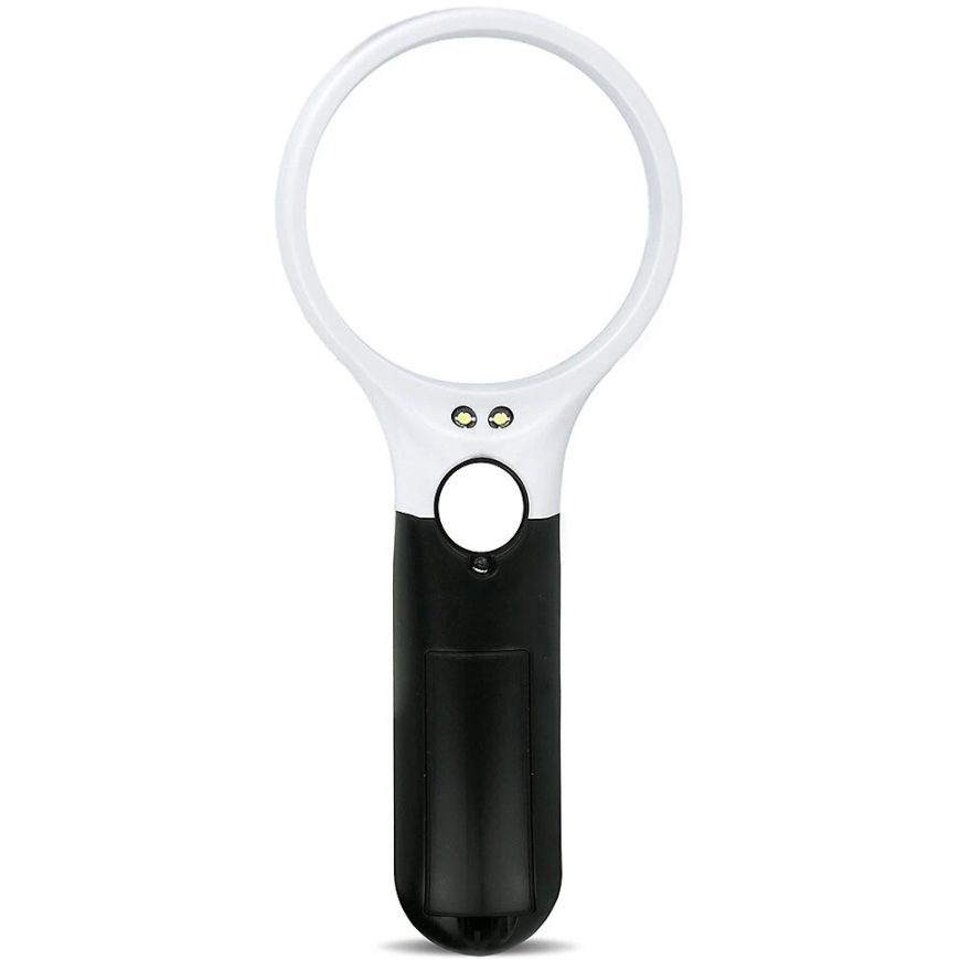 Didinamasis Stiklas - everActive MG-01 Didinimo LED Stiklas, Juoda/Balta – 4