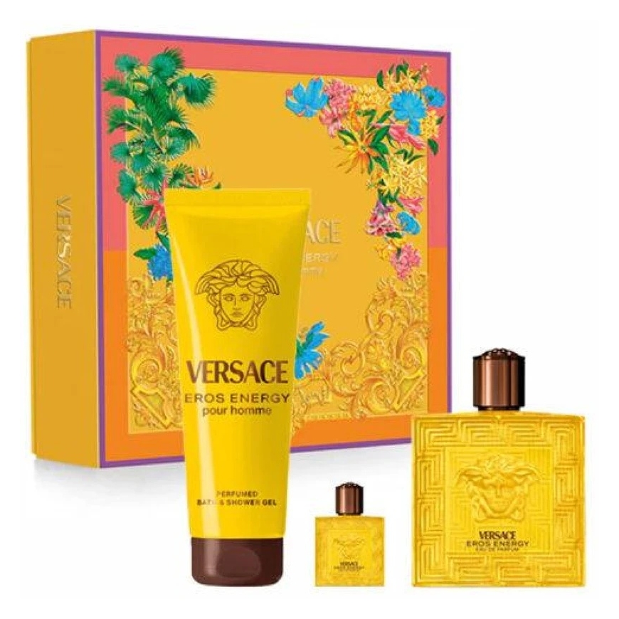 Versace Eros Energy set for men (EDP, 100 ml + EDP, 5 ml + shower gel, 150 ml)