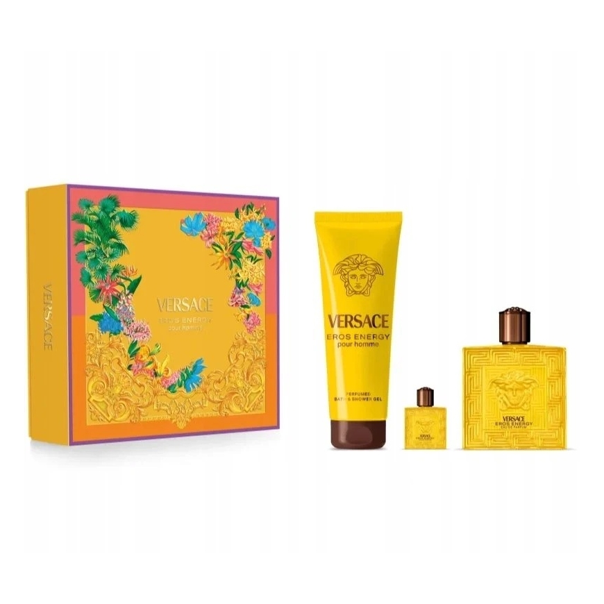 Versace Eros Energy -setti miehille (EDP, 100 ml + EDP, 5 ml + suihkugeeli, 150 ml) – 2