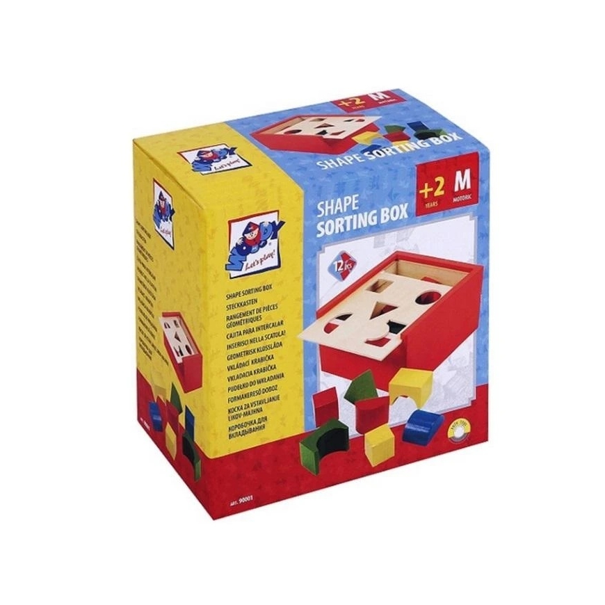 Woody 90001 Eco Puinen Opettav Värisorttija Rakennussarja (20 kpl) 2-vuotiaille ja sitä vanhemmille (16x16 cm) – 2