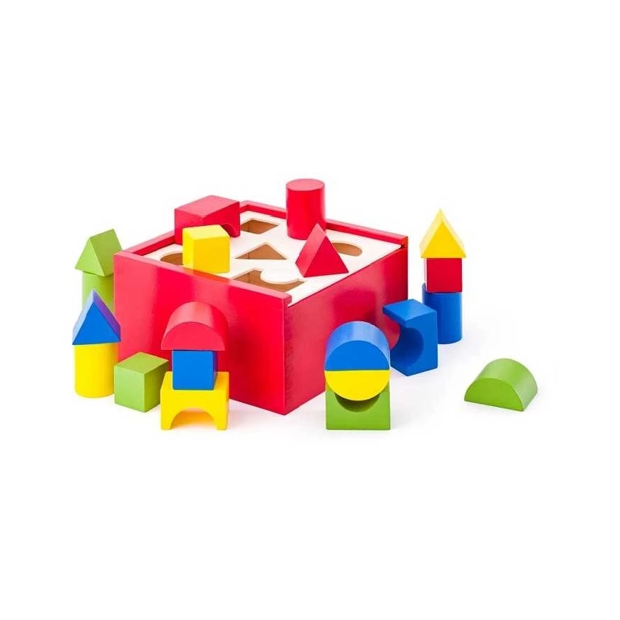 Woody 90001 Eko Koka Mācību Krāsu Kārtošanas Kaste Konstruktoram (20 gab) bērniem no 2 gadiem (16x16 cm) – 3