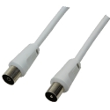 LogiLink CA1061 koaksiaalikaapeli 2,5 m Coaxial Plug Coaxial jack Valkoinen LogiLink CA1061 koaksiaalikaapeli 2,5 m Coaxial Plug Coaxial jack Valkoinen