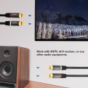 LogiLink CA1208 audio cable 7.5 m 2 x RCA Black