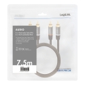 LogiLink CA1208 аудио кабель 7,5 m 2 x RCA Черный LogiLink CA1208 аудио кабель 7,5 m 2 x RCA Черный