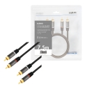 LogiLink CA1208 garso kabelis 7,5 m 2 x RCA Juoda