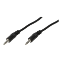 LogiLink 3.5mm - 3.5mm, 10m garso kabelis Juoda