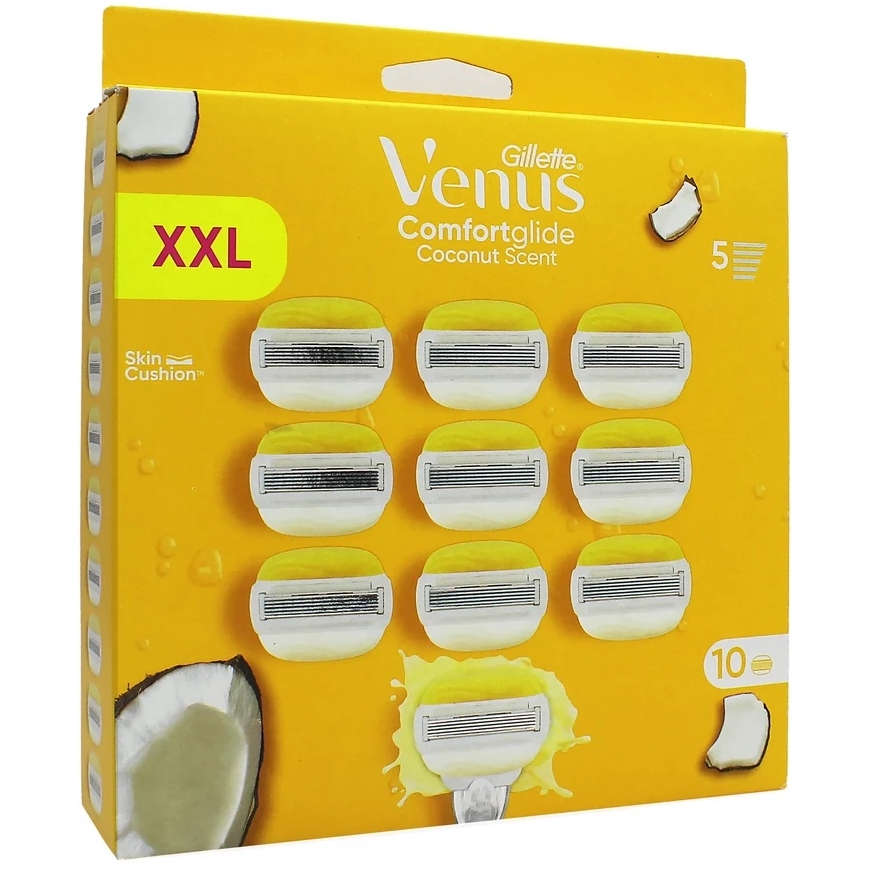 Gillette Venus ComfortGlide Coconut Olay vaihtoterät, 10 kpl.