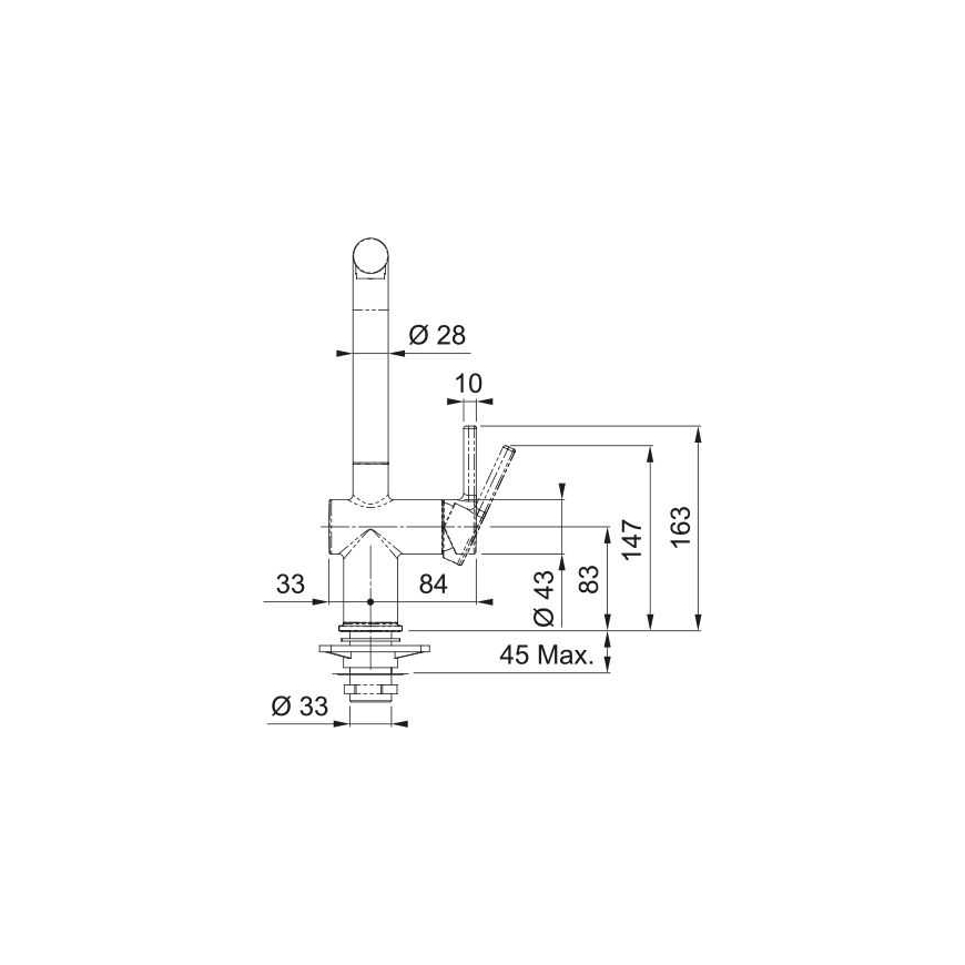 Franke Active L vetäytyvä suihku HP CHR/SG (115.0721.464) – 3
