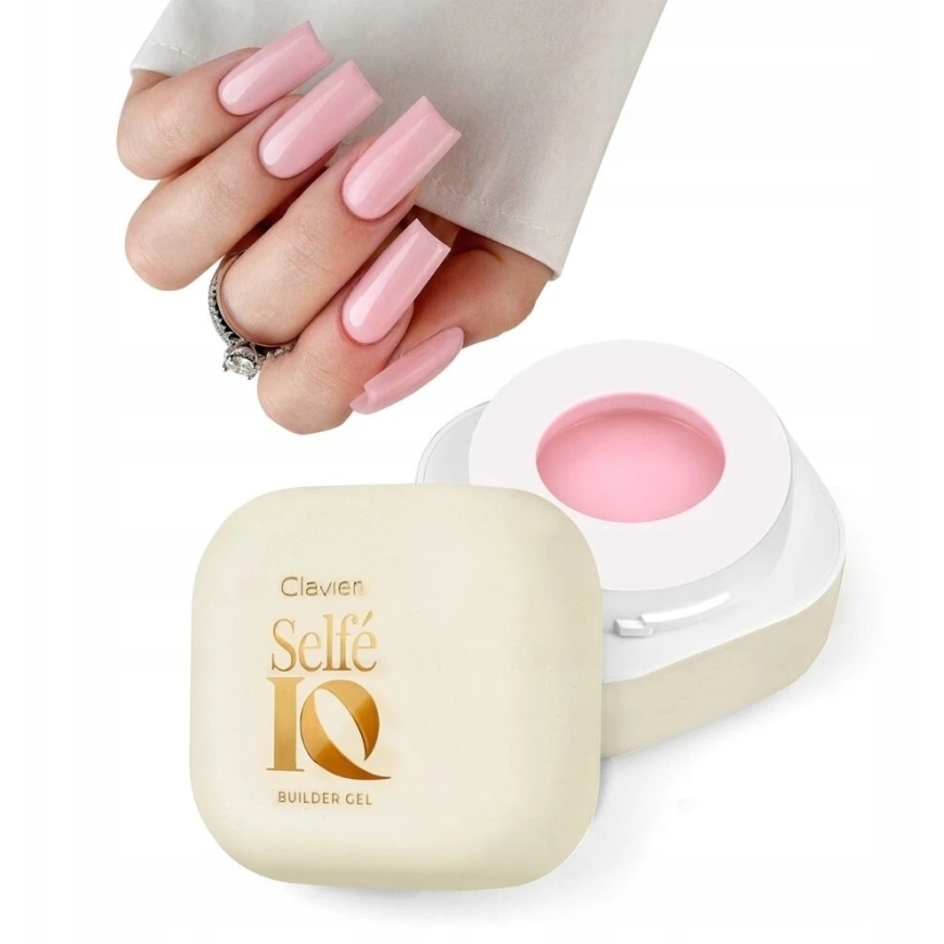 Cosmetics Zone Clavier Selfe IQ savaime išsilyginantis statybinis gelis 03 Pinky Promise 50g – 2
