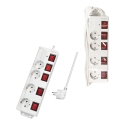 LogiLink LPS252 power extension 1.5 m 4 AC outlet(s) Indoor White