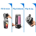 NutriBullet Flip 0,59 L Portatīvais blenderis 11 W Melns NutriBullet Flip 0,59 L Portatīvais blenderis 11 W Melns