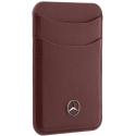 Magnetic Card Wallet Case Mercedes Leather Red Magnetic Card Wallet Case Mercedes Leather Red