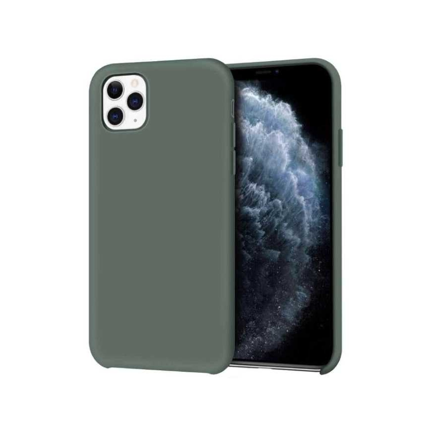 Riff "Plonas ir minkštas galinis dėklas iPhone 11" tamsiai žalias