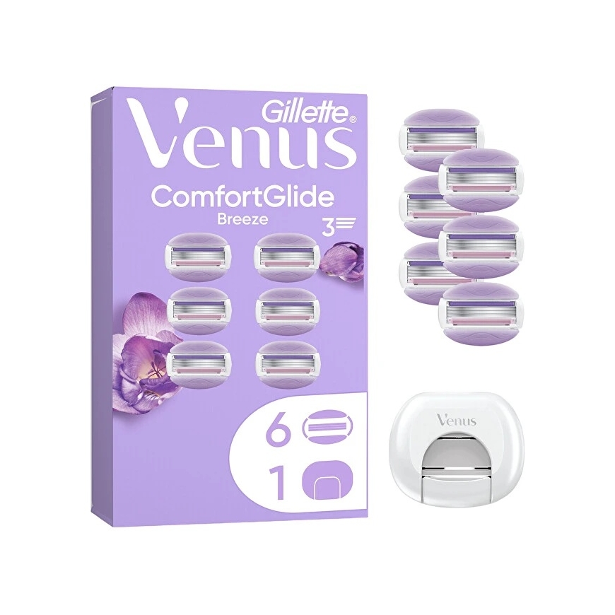 Gillette Venus ComfortGlide Breeze NH 6 pcs + Cover