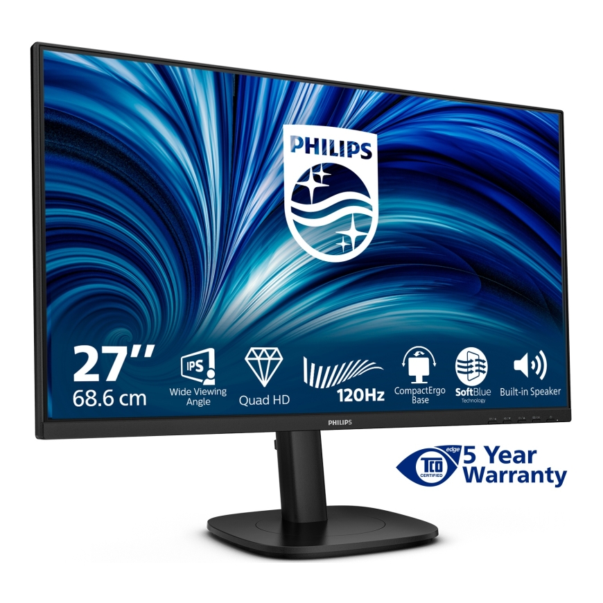 Philips 27B2N3500J/00 computer monitor 68.6 cm (27") 2560 x 1440 pixels 2K LCD Black – 4