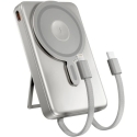 "Spello ForcePack 4in1" 10000mAh магнитная беспроводная внешняя батарея SM75 | титановый цвет "Spello ForcePack 4in1" 10000mAh магнитная беспроводная внешняя батарея SM75 | титановый цвет