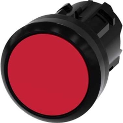 Siemensi juhtnupp 22mm ümmargune plastmassist punane lame koos