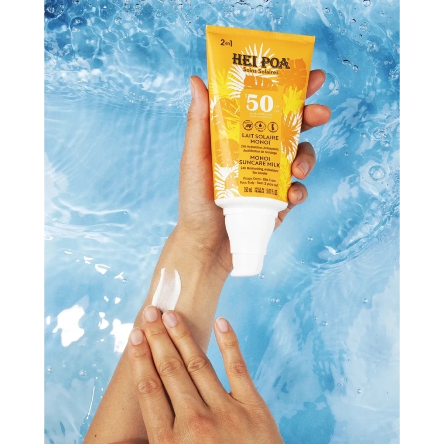 Hei Poa Suncare Auringolta suojaava Aurinkovoide SPF 50, 150 ml – 2