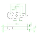 Alumīnija servo svars Feetech FK-AP-2 - 30mm/6mm Alumīnija servo svars Feetech FK-AP-2 - 30mm/6mm