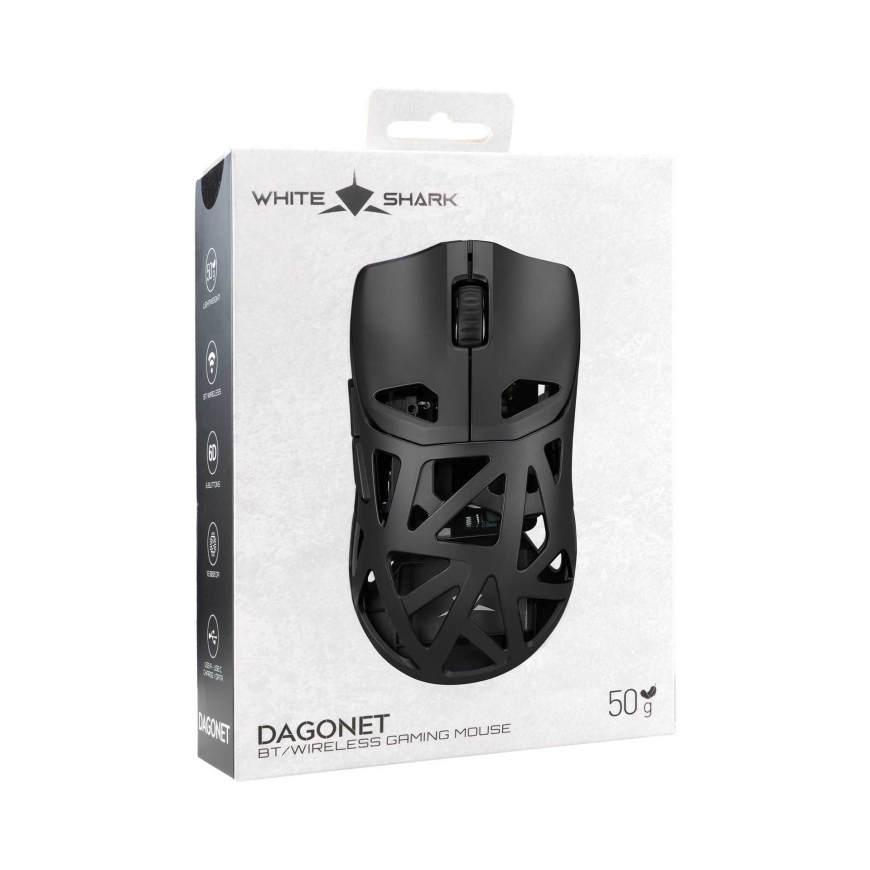 White Shark DAGONET-2 BLACK WGM-5019 Wireless 24000 dpi Bla – 3